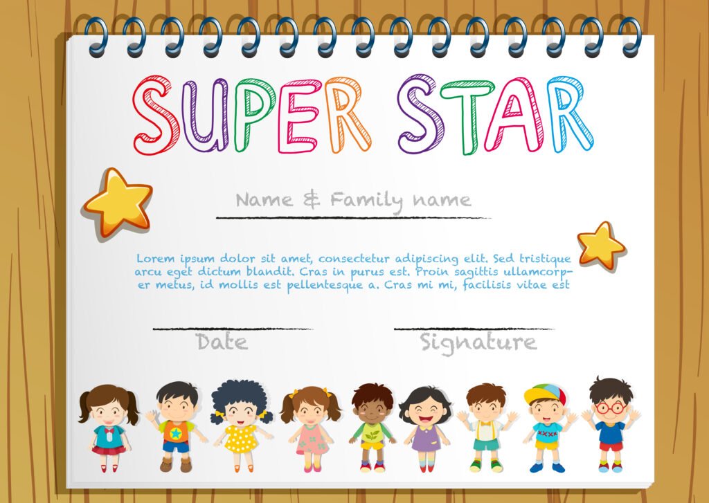 Certificate template for super star illustration.

The BEST Teacher Training Institute in Mumbai Borivali 